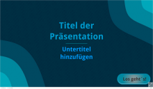 Präsentationsvorlage mit Inhaltsangabe